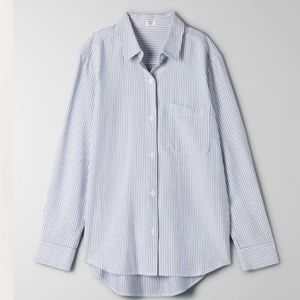 Blue striped button down shirt - Sunday Best